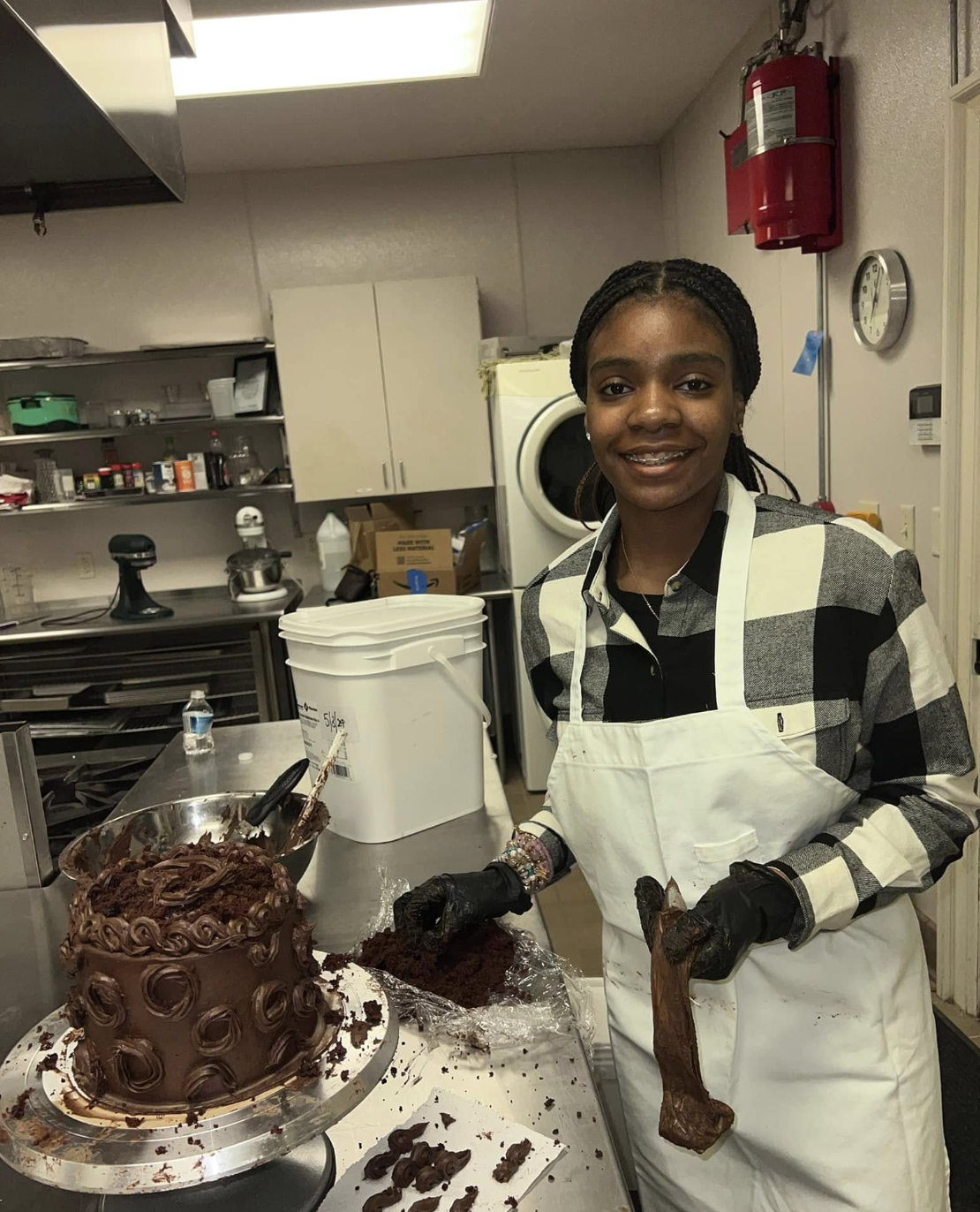 Colorful macarons and tartlets plated for the expo tasting table